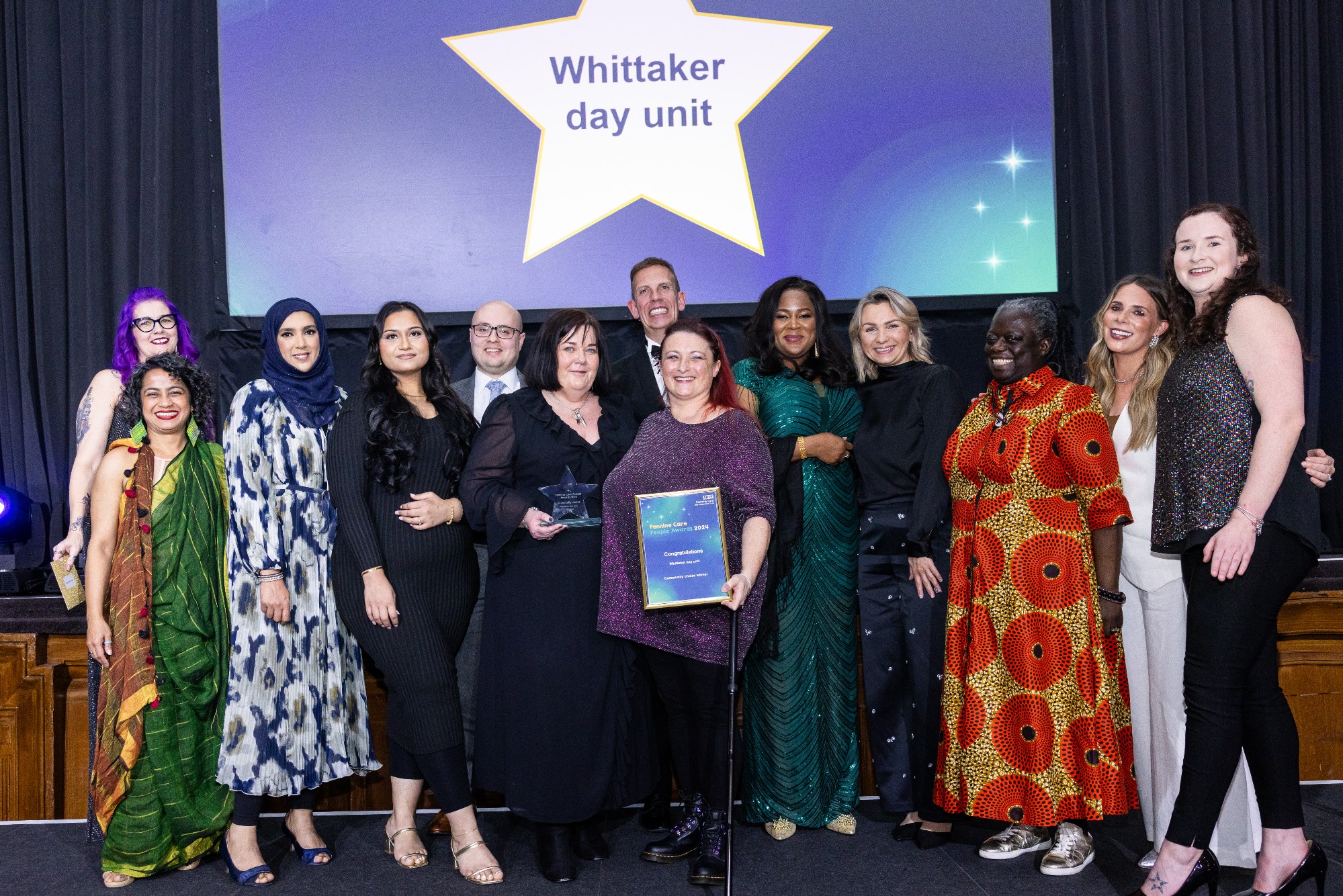 Colleagues from Whittaker Day unit, who won the community choice category